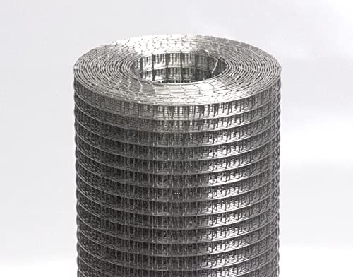 Volierendraht EDELSTAHL 6,4 mm Maschendraht Hasendraht Drahtgitter Gitterzaun punktgeschweißt VA (6,4 x 750 mm, Länge 15 m)