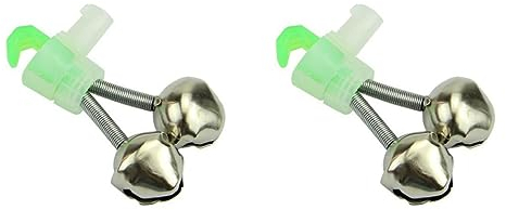 INOOMP 20 Stück Angel-Alarmglocke Angelruten-Bissanzeiger Fisch-Bissanzeiger Glocke Angelgerät Angelrutenglocken Bobber Zum Angeln Von Karpfen Doppelglocke Kleine Komponente