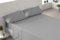 Degrees home – Spannbettlaken Set 140x190 cm – 4-teilig – Mikrofaser Bettlaken + 2 Kissenbezüge 70x50 – Grau-blau