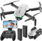 SIMREX X800 Drohne mit 1080 HD Kamera, WiFi FPV Live Video, 6-Achsen RC Quadcopter, Headless-Modus, Optische Flusspositionierung, Ein-Tasten-Start, 2 modulares, mit 360°Flip für Einsteiger, Weiß