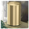 Cpaps - Papelera metálica dorada, 9 L, con tapa giratoria, cuarto de baño, oficina, cocina, 20 x 31 cm