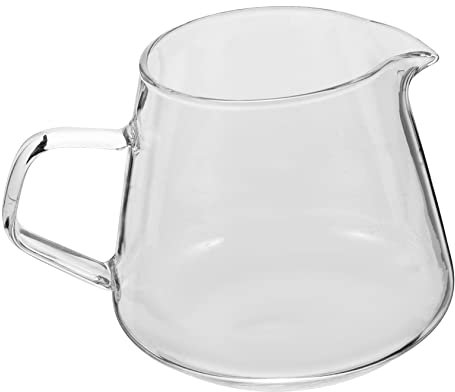 LIFKOME Glastasse Zum Kaffeeausschütten Kaffeeglasbehälter Mit Ausguss Teeglasbehälter Glasbehälter Zum Kaffeeaufbewahren Kaffeeaufbewahrungsglas Teeglaszubehör Glasbecher Für Tee