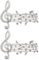 2 Pcs Musical Note Brosche Pins Strasshaut Musik Note Blatt Brosche Musikschild Brosche Abzeichen Pin Hochzeitskonzert Party Schmuck Geschenk