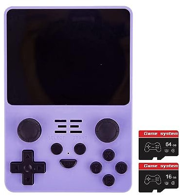 KANBUN Powkiddy RGB20S - Consola de juegos portátil con 15000 juegos, 3.5 pulgadas, 16G+64G, consola de juegos portátil retro de mano, consola de videojuegos Arkos, regalos de cumpleaños para niños