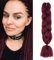 Dcbaboo Braids Extensions Kunsthaar zum Einflechten 1 Stücke Ombre Braiding Hair Kanekalon Haare zum Einflechten Haarverlängerung Zöpfe Afro Crochet Box Braids Flechten 100g, Weinrot