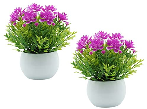 GREENADSCAPE Bonsai Finti in Vaso A Semicerchio Piante Artificiali Realistiche Bonsai Ornamenti Decorazioni Casa