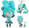 Anime Miku Figur Statue Actionfigur 10cm Mobile Joint Cartoon Charakter Zubehör PVC Modell für Desktop Dekoration Kollektionen