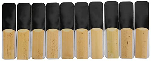 Tenor Sax Reed Saxophon Reed, Alt Sax Reed BB Clarinet Reed 1,5 Festigkeit Dünner Vamp Reeds Saxophon -Mundstück für Musikinstrumentenzubehör mit 10pcs Sax