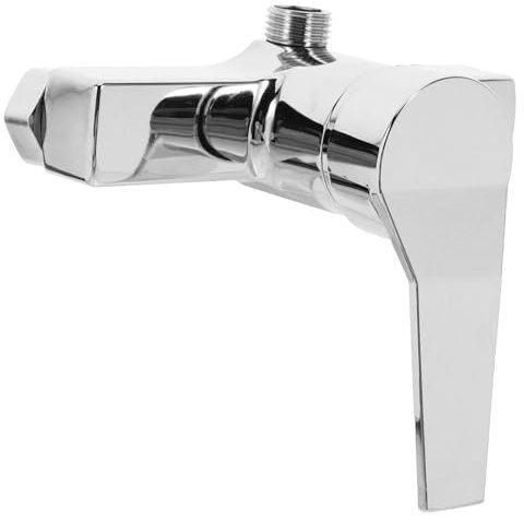 Mipcase Rubinetto Miscelatore da Bagno Muro con Maniglia per Bagno e Doccia Antiruggine Design Cromato e Facile Manutenzione Fredda