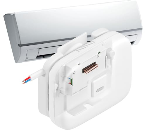 NodOn - Support Mural pour Controleur Climatisation Intelligent | Support Infrarouge pour Controle Climatisation a Distance - Fixation Simple - Connexion Electrique au Bornier 230V AC