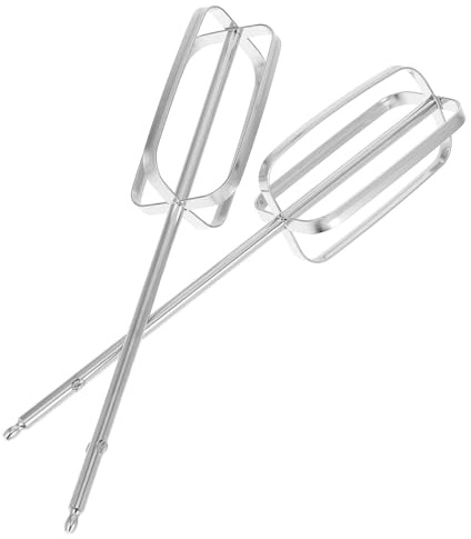 Edelstahl Rührbesen für Handmixer, Ersatzrührbesen | Elektrische Mixer, 4 Konfigurationen, Silber, 2 Stück, Zubehör für Bohrmaschinen