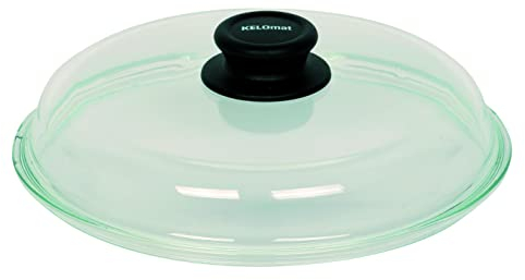Kelomat, 0694-361, Glasdeckel Montana, 20 cm Durchmesser, LBH 20x20x4cm, Gew. 0,85kg, für Topf oder Pfanne