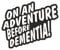 Funny On An Adventure Before Dementia Novelty Vinyl Car Sticker Decal For Caravan Camper Van or Motorhome Black & White Solvent Ink 130x90mm