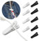 Kopfhörer Draht Clips, imangoo [10 Stück] Kopfhörer KabelClip HeadsetKabel Clips Halter Kleidung Clip Befestigung Kopfhörer Draht in Place während Montage Running Wandern tun Exercise weiß &