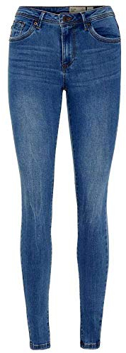 VERO MODA Damen Vmtanya Mr Piping Vi349 Noos Skinny Jeans, Blue Denim, XL EU