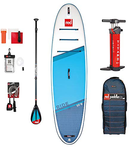Red Paddle Unisex – Erwachsene 10’6″ Ride MSL + Carbon 50 Nylon Tabelle Sup Und Paddle, Mehrfarbig, Uni