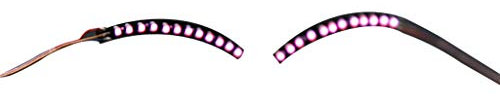 SUCHUANGUANG LED Allume Faux Cils imperméables Halloween fête paupière Cils Lumineux Faux Cils Rose Fibre Artificielle