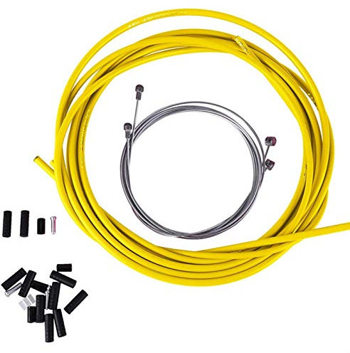 Candeon Brake wire tube Bike Brake Shifter Cable Housing Set Brake Line Tube Kits Cycling Accessories(YELLOW)