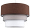 MiniSun | Round Modern 3 Tier Fabric Ceiling Pendant Light Shade in Brown | Pendant Lights, Home Décor & Improvement Essential | Includes 10W GLS Bulb | 300cm Shade Width