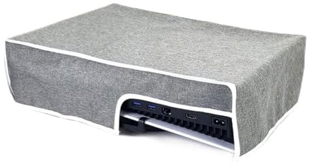Fiorky Cubierta Antipolvo Vertical/Horizontal para 5 PS5 Funda Protectora para Consola de Juegos Funda Lavable Pieza Protectora Universal para Host