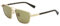 Lanvin Unisex LNV133S Sunglasses, 736 Gold/Olive, 58