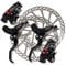 Clarks Cycle Systems M2 Hydraulic Disc Brake Set, Including Rotors, Olives, IS Mounts, Black, 160/160mm