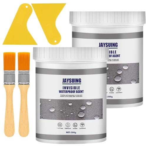HIULLEN 600g Transparent Waterproof Coating Agent, Invisible Waterproof Agent, Insulation Anti-Leakage Sealant, Super Strong Clear Insulation Leak Sealer for Roof Patio Bathroom Floor