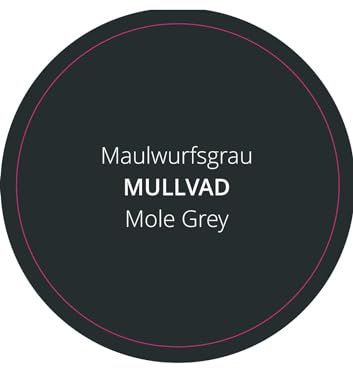 PrintGreen! Leinölfarbe - Innen-& Außenfarbe - Mullvad/Maulwurfsgrau - natürlicher Holzschutz - Made in Schweden - für Holz, Putz, Gips, Stein, Metall uvm. (0,25 Liters)