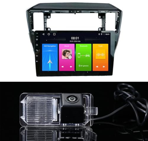 Wireless Carplay&Android Auto Autoradio,9 Zoll GPS Navi Navigationsgerät+Kennzeichenleuchte Rückfahrkamera für VW Load UP 121, 122, BL1, BL2 VW UP! e-Up! Skoda Citigo E-Citigo AA NF1 NE1 (Modell A)