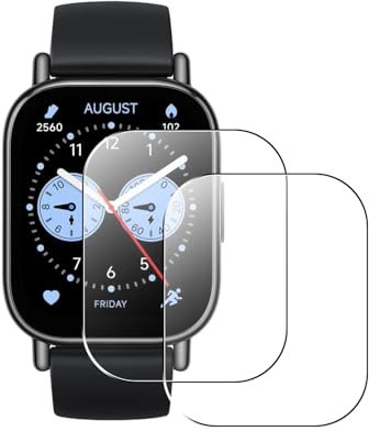 Natbok 2 Piezas Protector de Pantalla para Xiaomi Redmi Watch 5 Lite,Dureza 9H,Antihuellas,Sin Burbujas, Ultra Transparente Premium Cristal Vidrio Templado para Redmi Watch 5 Lite