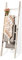Blanket Ladder for The Living Room 6-Tier, Wooden Decorative Quilt Holder for Bed Room, Wall-Leaning Towel Rack for Bathroom，Rustic Farmhouse Ladders for Display. (White Wash)