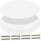 AUTSUPPL 4pcs Round Ceiling Blank Plates Durable Electrical Box Covers for Seamless Aesthetics Easy Installation and Versatile Use Homes and Offices