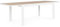 Bizzotto Belmar Ausziehtisch 160-240 x 100 cm, weiß, Latten aus Aluminium in Holzoptik