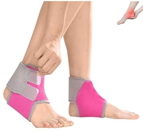 XGOPTS Fußgelenkbandage Kinder Knöchelbandage 1 Paar Einstellbar Fußbandage Elastische Knöchelschutz Bandage Sprunggelenkbandage für Fußball Laufen Radfahren, Rechte und Linke Bandage
