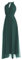 VALORIALUXE Abito Lungo da Cerimonia Donna in Tulle con Cut-out Frontale e Spalline – Made in Italy Yes (IT, Testo, L, XL, Regular, Regular, Verde Bosco)
