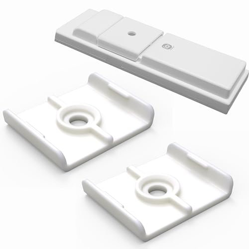 Sintrix Fab 2 x supporto da parete compatibile con Velux tapparelle telecomando 860963 - supporto per telecomando bianco per montaggio a parete, supporto clip adatto per il controllo Velux