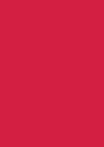 Brunnen 105125024 Universalpapier, A4, 50 Blatt, 80 g/m², mittelrot | A4, 80 g/m², mittelrot, 50 Blatt