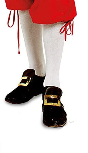 Strumpfversand pfaff 2 Paar Kniestrumpf Weiß Mozart Barock Garde Baumwolle oder Nylon Blickdicht (One Size Nylon)