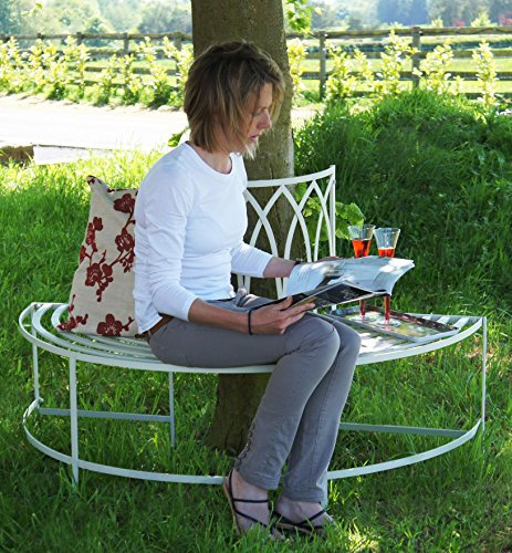 Black Country Metal Works Maylock Manor Wrought Style Circular Iron Tree Bench