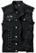 DSDZ Herren punk denim vest ärmel jean jacken mit nieten