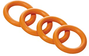 Fiskars O-Dichtringe, Für alle Fiskars Bewässerungsbrausen und -Verbinder, 4 Stück, 10 g, Orange, 1024093