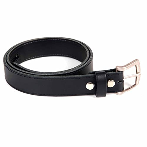 VAN OS Ledergürtel mit Geldfach Geldgürtel Gürtel aus stabilem Leder mit Metallschließe & Geheimfach für Geldscheine 130 cm (Nr. 46-115)