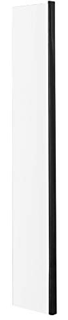Hudson Reed WRSBP250 Modern Bathroom Black Profile Wall Fixed Wetroom Return Screen, 215mm, Black