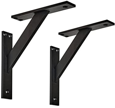 ALUSFERA Regalhalterung aus Aluminium – Set mit 2 Regalwinkel - Tragkraft bis 35 kg - Inkl. Montagemateria - Stabilität und Modernes Design - Erhältlich in drei Größen und Farben