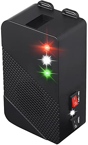 Glaobule Battery Operated Ultrasonic Mice Rat Rodents Repeller with LED Strobe Lights Deterrent for Indoor Use
