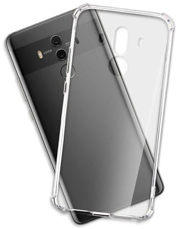 mtb more energy® Hülle Crystal Armor kompatibel mit Huawei Mate 10 Pro (6.0'') - verstärkte Ecken - Anti Shock Schutzhülle Case Cover Tasche