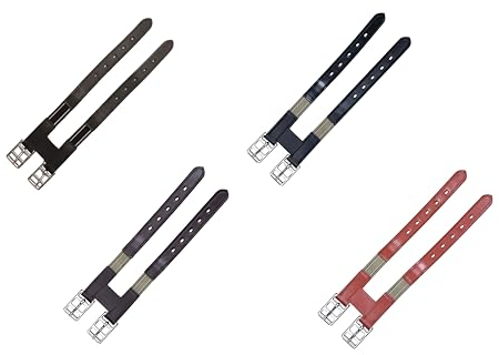 SIE Sattelgurt-Verlängerung, Leder, elastisch, Schwarz