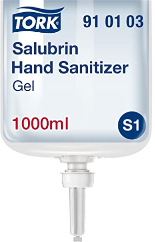 Tork Feuchtigkeitsspendendes Salubrin Händedesinfektionsgel Nachfüllmaterial S1, EN 1500 & EN 14476, 1 × 1000 ml, 910103