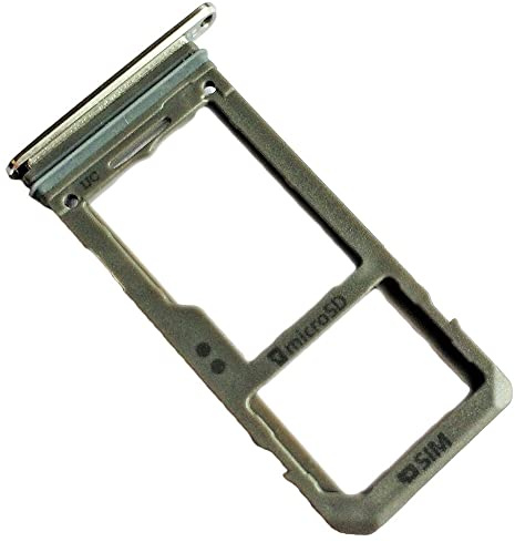 Mainhattan Mobile Simkartenhalter und SD Fach passend für Samsung Galaxy S8 (SM-G950F), Originalersatz, Silber