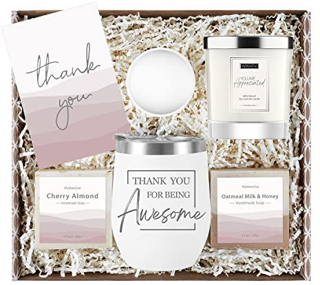 Dankeschön-Geschenkbox für Frauen – Senden Sie Dankbarkeit mit einer einzigartigen Spa-Erlebnis-Geschenkbox – Geschenkboxen für Kollegen, Chef, Mitarbeiter, Gastgeberin, Sekretärin, Lehrer,